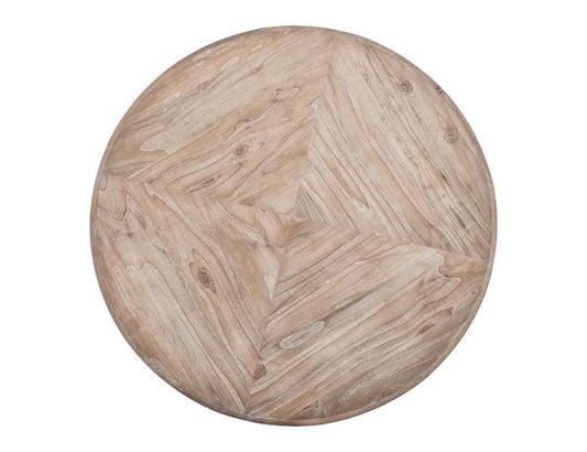 Round Table Top - Handcrafted Mango & Teak Wood | Balam Collection