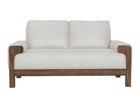 Wooden Frame Loveseat | Modern Design Premium Fabric