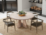 Round Table Top - Handcrafted Mango & Teak Wood | Balam Collection