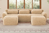 MELLOW 114" 3-Seater Sofa with 2 Ottomans