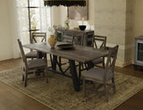 Loft Brown Rectangular Dining Table | Solid Pine Wood