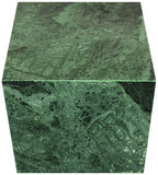 Bolzano End Table - Handcrafted Marble Accent with Unique Veining for Modern Art Deco Spaces