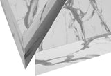 Aritzia Contemporary Coffee Table with Elegant Calacatta Surface and Geometric Design for Modern Spaces