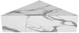 Aritzia Contemporary Coffee Table with Elegant Calacatta Surface and Geometric Design for Modern Spaces
