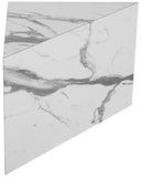 Aritzia Contemporary End Table with Elegant Faux Marble Surface and Durable Wooden Frame Design