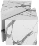 Aritzia Contemporary End Table with Elegant Faux Marble Surface and Durable Wooden Frame Design