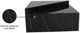 Aritzia Contemporary Coffee Table with Elegant Calacatta Surface and Geometric Design for Modern Spaces