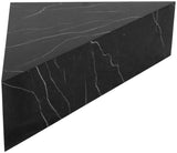 Aritzia Contemporary Coffee Table with Elegant Calacatta Surface and Geometric Design for Modern Spaces
