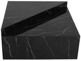 Aritzia Contemporary Coffee Table with Elegant Calacatta Surface and Geometric Design for Modern Spaces