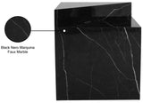 Aritzia Contemporary End Table with Elegant Faux Marble Surface and Durable Wooden Frame Design