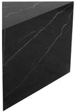 Aritzia Contemporary End Table with Elegant Faux Marble Surface and Durable Wooden Frame Design
