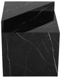 Aritzia Contemporary End Table with Elegant Faux Marble Surface and Durable Wooden Frame Design