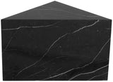 Aritzia Contemporary End Table with Elegant Faux Marble Surface and Durable Wooden Frame Design
