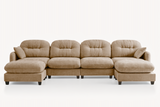 MOLLY 140" 4 Seater Sofa with 2 Ottomans