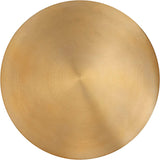 Raven Contemporary Coffee Table with Brushed Gold Top & Matte Black Base for Modern Décor Elegance