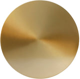 Raven Contemporary End Table with Brushed Gold Top and Matte Black Base - Stylish Modern Decor