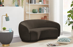 Hyde Boucle Fabric Loveseat