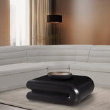 Enigma Coffee Table - Modern Curved Design Perfect for Game Nights, Living Room Elegance & Style