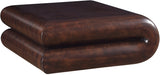 Enigma Coffee Table - Modern Curved Design Perfect for Game Nights, Living Room Elegance & Style