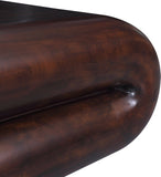 Enigma Coffee Table - Modern Curved Design Perfect for Game Nights, Living Room Elegance & Style