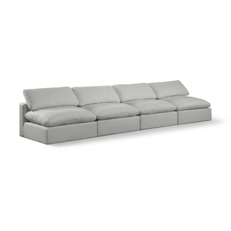 Comfy Linen Textured Fabric Sofa