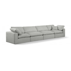 Comfy Linen Textured Fabric Sofa