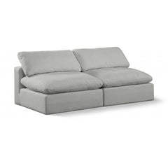 Comfy Linen Textured Fabric Sofa