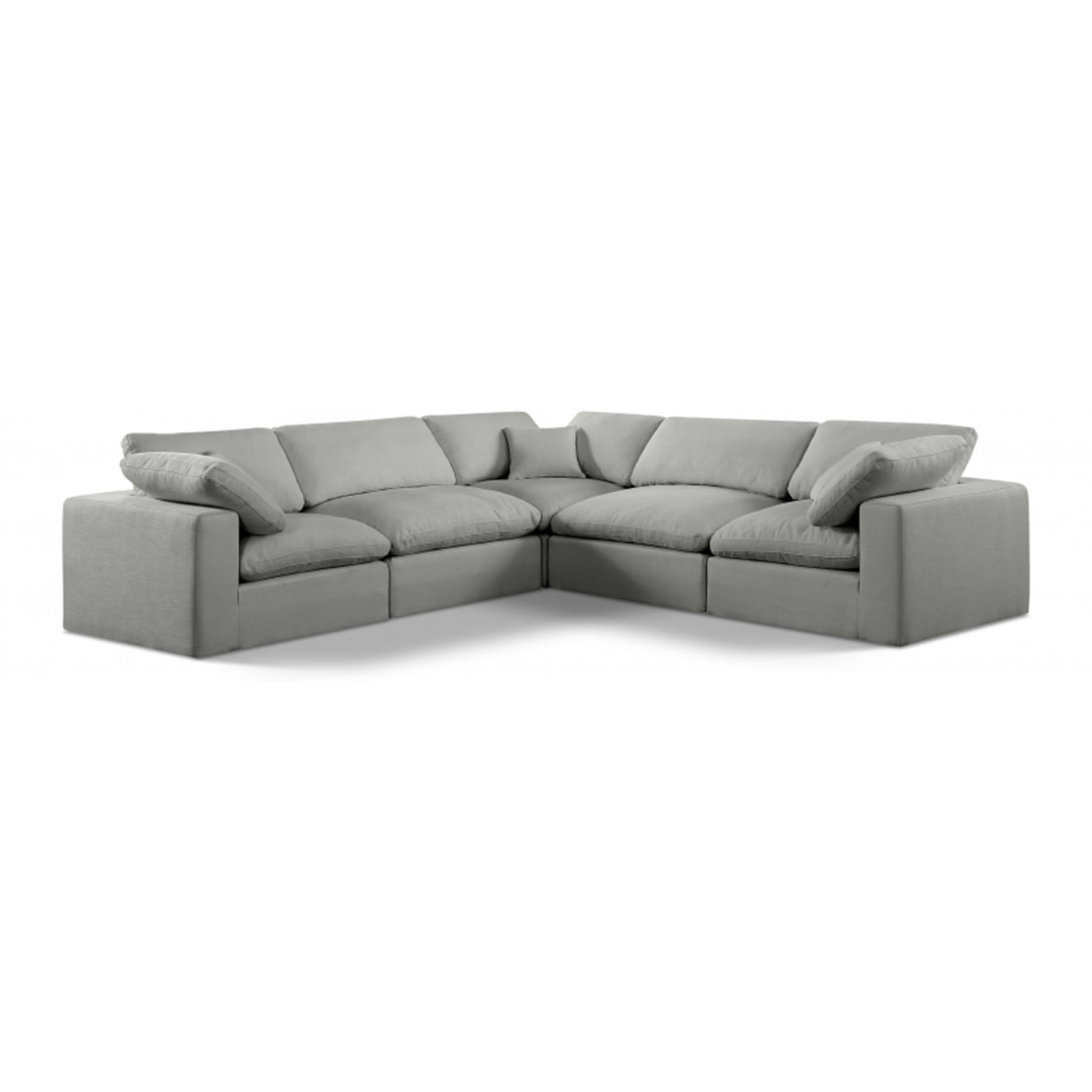 Comfy Linen Textured Fabric Sectional