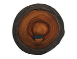 Live Edge End Table | Parota Wood Epoxy Collection