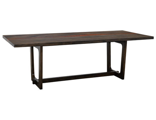 Raramuri Mango Wood Dining Table with Live Edge & Copper Epoxy