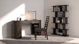 2 Drawer Black Balam Desk - Modern Handcrafted Mango & Teak Wood