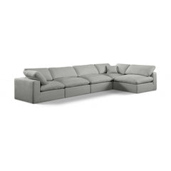 Comfy Linen Textured Fabric Sectional