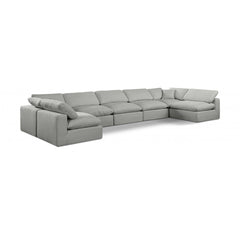 Comfy Linen Textured Fabric Sectional