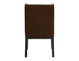 Black Balam Upholstered Chair | Cognac Leather Dining Chair