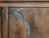 4 Door Console | Halo Sustainable Wood & Gemstone Inlay Furniture