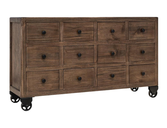 12 Drawer Console Table | Oslo Collection Mango Wood