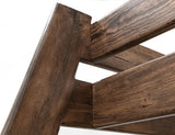 Forte Pine Twin Bunk Bed - Solid Wood Coffee Ochre Finish