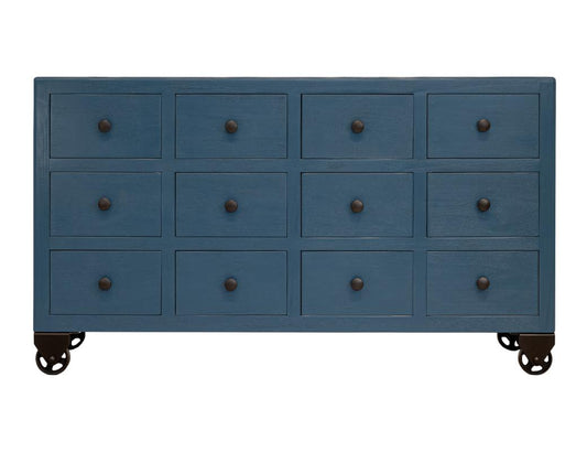 12 Drawer Console Table | Oslo Collection Mango Wood