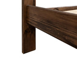 Forte Pine Twin Bunk Bed | Solid Wood Coffee Ochre Finish