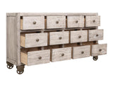 12 Drawer Console Table - Oslo Collection Mango Wood