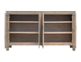 4 Door Console - Halo Mango Wood with Sapphire River Inlay