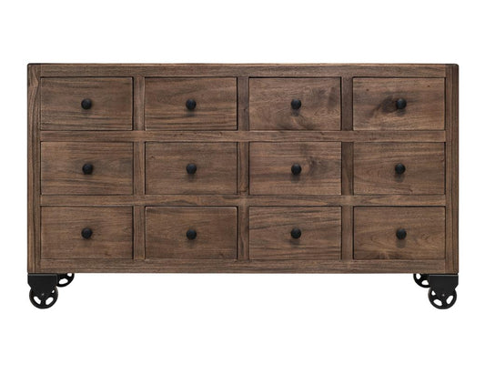 12 Drawer Console Table | Oslo Collection Mango Wood