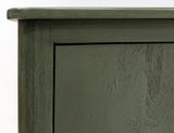 4 Door Mango Wood Console - Modern Green Finish | Xel Ha