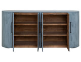 4 Door Balam Console - Handcrafted Mango Wood Storage
