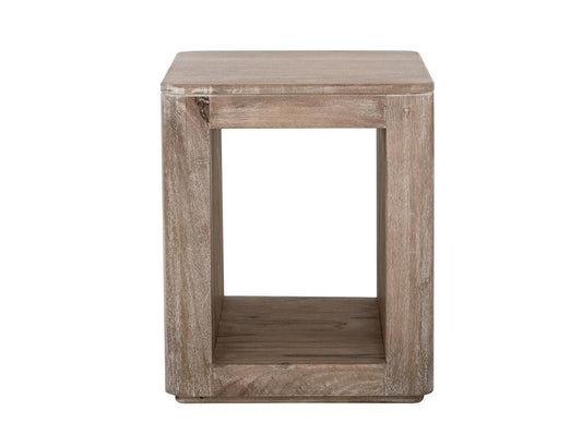 1 Shelf Chairside Table - White Balam Occasional Tables Collection