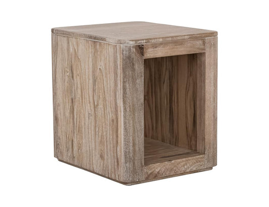 1 Shelf Chairside Table - White Balam Occasional Tables Collection