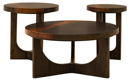 Raramuri Chairside Table | Mango Wood & Epoxy Resin Live-Edge