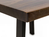 Zaphiro End Table - Live-Edge Melina Wood with Metal Base