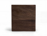 Zaphiro Chairside Table - Live-Edge Melina Wood with Metal Base