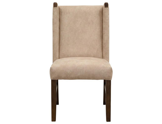 Poly Suede Upholstered Chair - Beige Forge Collection Dining Chair